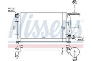 Nissens Ψυγείο, Ψύξη Κινητήρα - 617845