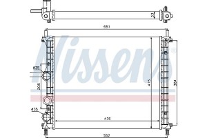 Nissens Ψυγείο, Ψύξη Κινητήρα - 617848