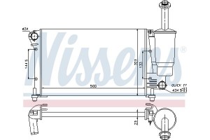 Nissens Ψυγείο, Ψύξη Κινητήρα - 617853