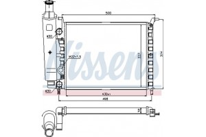 Nissens Ψυγείο, Ψύξη Κινητήρα - 617857
