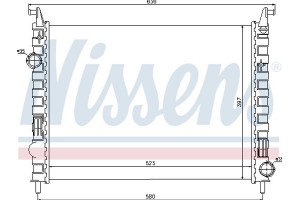Nissens Ψυγείο, Ψύξη Κινητήρα - 617862