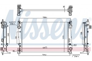 Nissens Ψυγείο, Ψύξη Κινητήρα - 617864