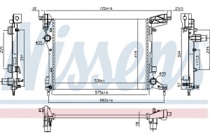 Nissens Ψυγείο, Ψύξη Κινητήρα - 617876