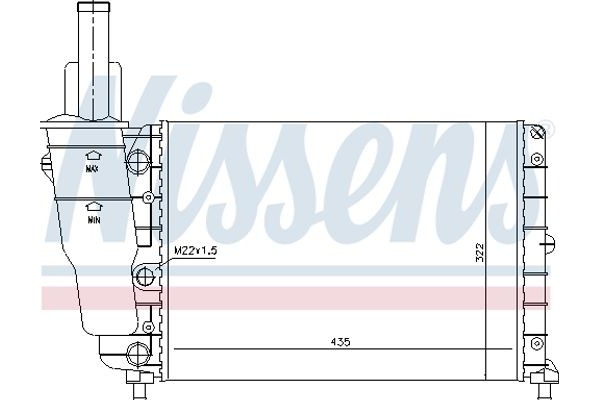 Nissens Ψυγείο, Ψύξη Κινητήρα - 61856