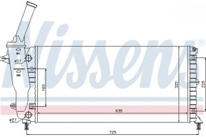 Nissens Ψυγείο, Ψύξη Κινητήρα - 61893