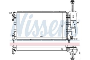Nissens Ψυγείο, Ψύξη Κινητήρα - 61898