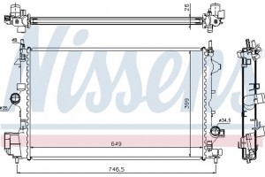Nissens Ψυγείο, Ψύξη Κινητήρα - 61914A