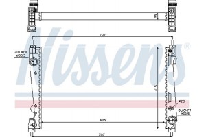 Nissens Ψυγείο, Ψύξη Κινητήρα - 61916