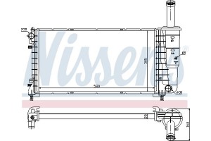 Nissens Ψυγείο, Ψύξη Κινητήρα - 61923