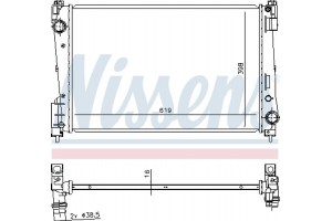 Nissens Ψυγείο, Ψύξη Κινητήρα - 61924