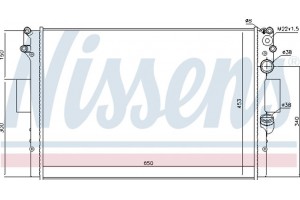 Nissens Ψυγείο, Ψύξη Κινητήρα - 61985