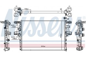 Nissens Ψυγείο, Ψύξη Κινητήρα - 61988