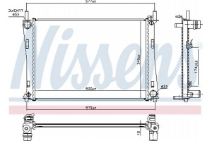 Nissens Ψυγείο, Ψύξη Κινητήρα - 62028A
