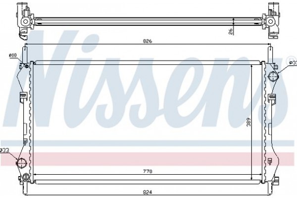 Nissens Ψυγείο, Ψύξη Κινητήρα - 62043A