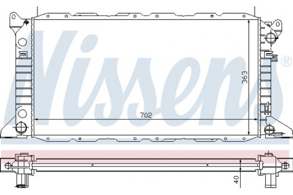 Nissens Ψυγείο, Ψύξη Κινητήρα - 62048