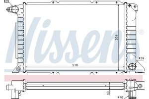 Nissens Ψυγείο, Ψύξη Κινητήρα - 62080A