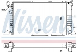 Nissens Ψυγείο, Ψύξη Κινητήρα - 62081A