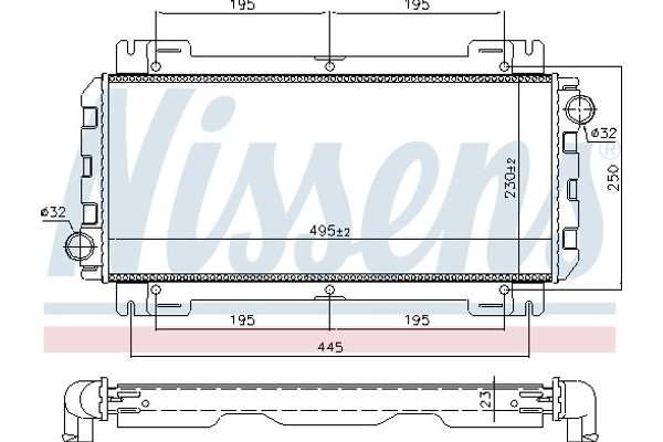 Nissens Ψυγείο, Ψύξη Κινητήρα - 62093