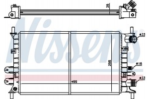 Nissens Ψυγείο, Ψύξη Κινητήρα - 62163