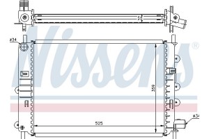 Nissens Ψυγείο, Ψύξη Κινητήρα - 62164A