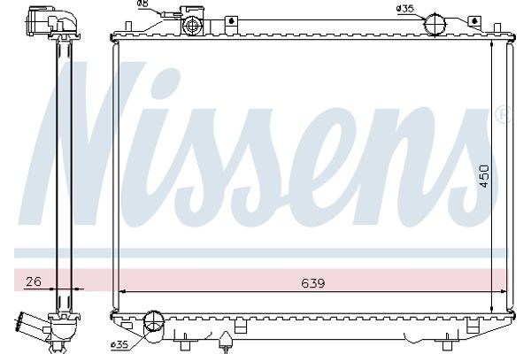 Nissens Ψυγείο, Ψύξη Κινητήρα - 62246A