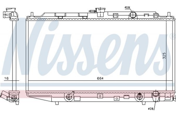 Nissens Ψυγείο, Ψύξη Κινητήρα - 622551