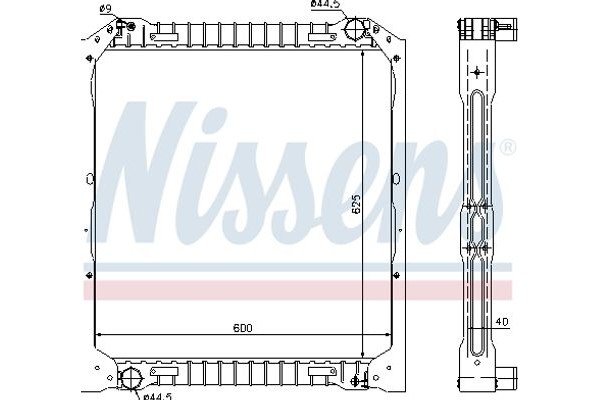 Nissens Ψυγείο, Ψύξη Κινητήρα - 62349A