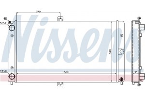 Nissens Ψυγείο, Ψύξη Κινητήρα - 623552