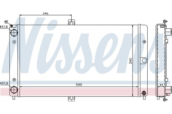 Nissens Ψυγείο, Ψύξη Κινητήρα - 623552