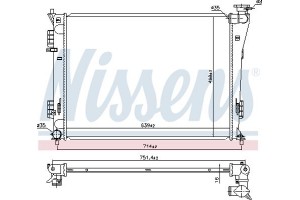 Nissens Ψυγείο, Ψύξη Κινητήρα - 623554