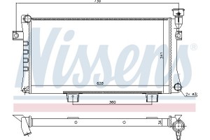 Nissens Ψυγείο, Ψύξη Κινητήρα - 623556