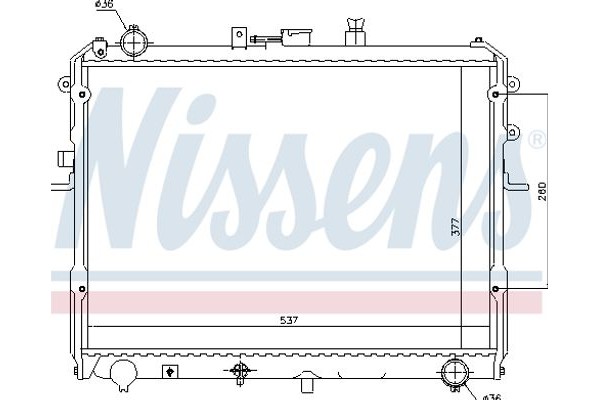 Nissens Ψυγείο, Ψύξη Κινητήρα - 62381