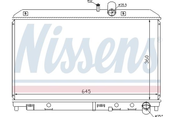 Nissens Ψυγείο, Ψύξη Κινητήρα - 62458