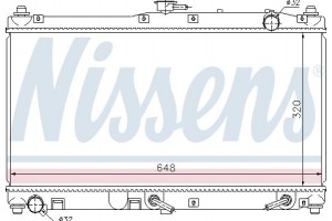 Nissens Ψυγείο, Ψύξη Κινητήρα - 62467