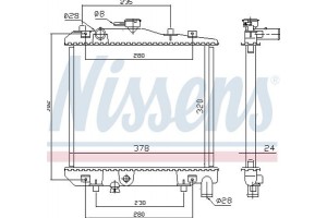 Nissens Ψυγείο, Ψύξη Κινητήρα - 62505