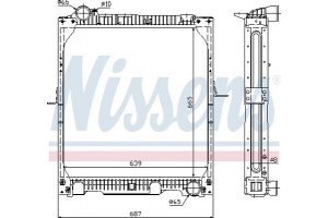 Nissens Ψυγείο, Ψύξη Κινητήρα - 62523A