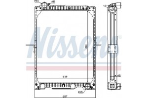 Nissens Ψυγείο, Ψύξη Κινητήρα - 62524A