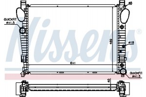 Nissens Ψυγείο, Ψύξη Κινητήρα - 62547A