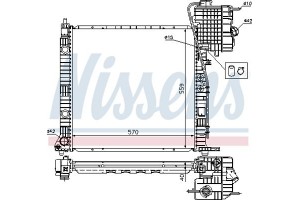 Nissens Ψυγείο, Ψύξη Κινητήρα - 62559A