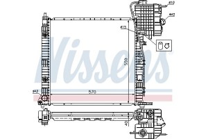 Nissens Ψυγείο, Ψύξη Κινητήρα - 62561A