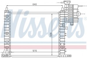 Nissens Ψυγείο, Ψύξη Κινητήρα - 62574