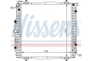 Nissens Ψυγείο, Ψύξη Κινητήρα - 62599A
