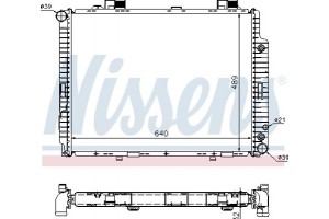 Nissens Ψυγείο, Ψύξη Κινητήρα - 62608A