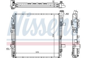 Nissens Ψυγείο, Ψύξη Κινητήρα - 62626A