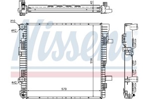 Nissens Ψυγείο, Ψύξη Κινητήρα - 62629A