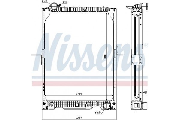 Nissens Ψυγείο, Ψύξη Κινητήρα - 62646A