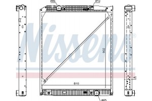 Nissens Ψυγείο, Ψύξη Κινητήρα - 62653A