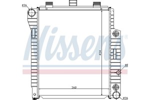 Nissens Ψυγείο, Ψύξη Κινητήρα - 62654