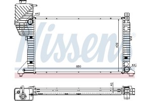 Nissens Ψυγείο, Ψύξη Κινητήρα - 62685A