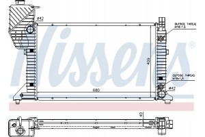 Nissens Ψυγείο, Ψύξη Κινητήρα - 62686A